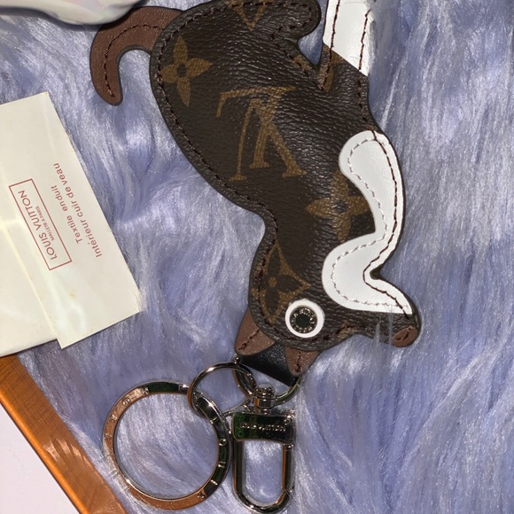 Louis Vuitton Monogram Dog Keychain Bag Charm - Picture 5 of 11